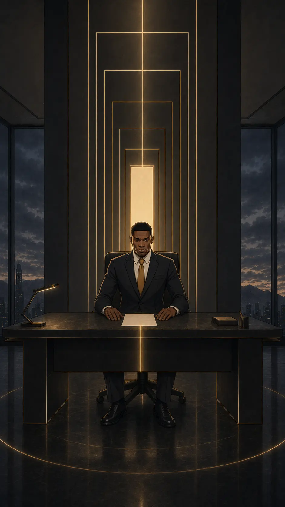 The Inevitable Action · illustrated desk